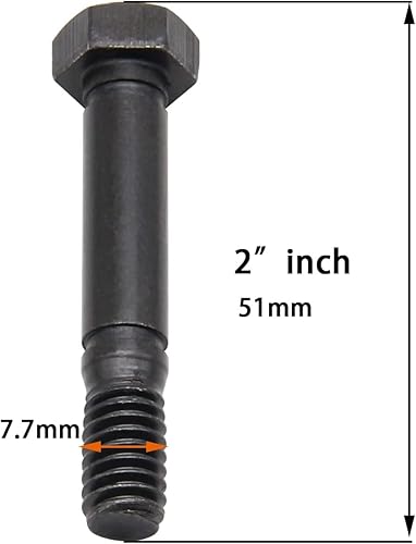 Miniatura 2 de Paquete de 10 pasadores y pernos de cizalla 52100100 521001 para lanzanieves Ariens