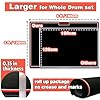 RV MURTS Drumming Drum Rug, 4x6ft Drum Mat Non Slip Soundproof, Indoor & Outdoor Drum Carpets for Drummers, Electronic Drums Set Practice Music Rug for Kids,Floor Protection Record Pad for Anti Slip #1