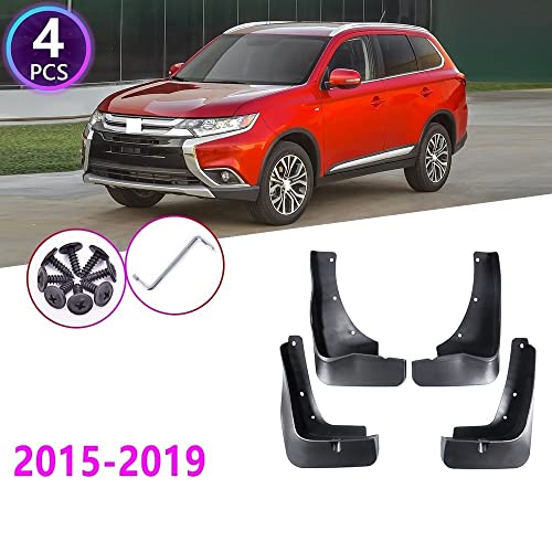 Guardabarros de absorción Mitsubishi Outlander 3ª generación 2016 2017: faldones de coche 2