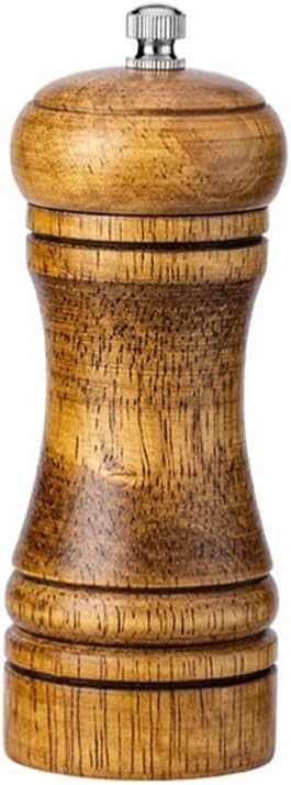 5" 8" 10" Manual Salt and Pepper Grinder Solid Wood Spice Mill Pulverizer Adjustable Ceramic Grinder Kitchen Cooking Tools(8 inch