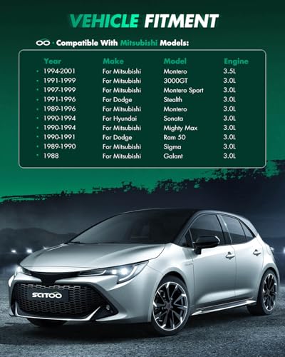 Image of SCITOO Starter Motor 17131 for Dodge for Raider 1989 V6 3.0L for Ram 50 1990-1991 V6 3.0L for Dodge Stealth 1991-1996 V6 3.0L w /Manual Trans for Hyundai Sonata 1990-1994 V6 3.0L 12V PMGR CW 8-Teeth