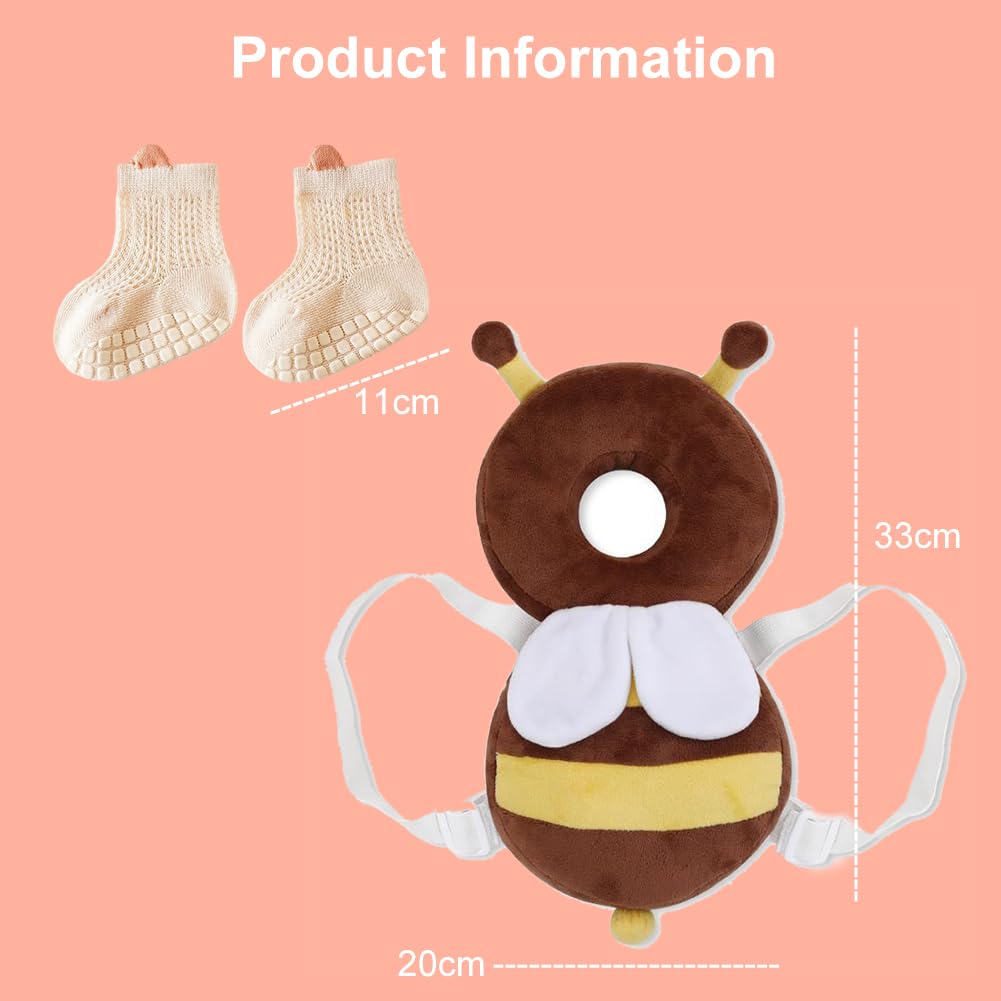 Soporte para la Cabeza del Bebé,Cojín de Protección para la Cabeza del Bebé,Protector de Cabeza,Almohada Protección para la Cabeza del Bebe,Ajustables Anti-Caídas Almohada,para Gatear y Camina