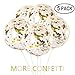 YIYEE 36" Jumbo Confetti Balloons 5 Pack, Clear Balloons with Gold & Silver Confetti Giant Balloons Glitter Balloons for Party Decorations & Wedding Decorations