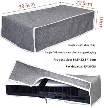 PS5 Pro / PS5 Slim PS5 Cover Horizontal Protective PS5 Console Cover Horizontal Dust Proof Dirt Proof Easy to Install and Remove Custom Design for PS5 Pro Console Disc Edition & Digital Edition Thick