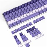 112 Key Custom ABS Keycap Set Double Shot OEM Profile for 61/68/87/98/100/104Key TKL 60% Full Size Cherry MX Gateron Kailh Outemu Cross Type Switch US Layout Mechanical Keyboard(Gradient Dark Purple)