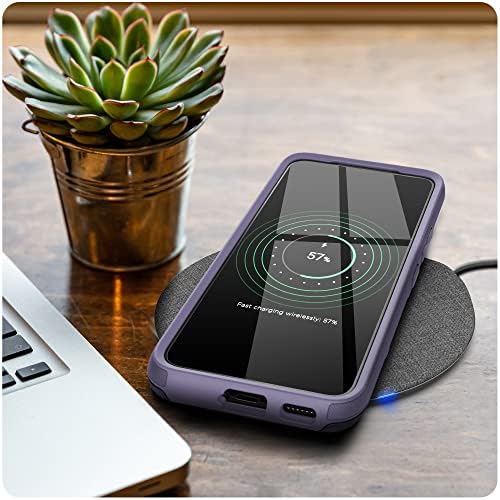 Encased Rebel Series for Samsung Galaxy S22 Case, Shockproof Protective Phone Case - Purple