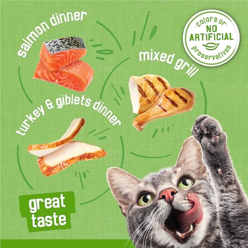 Friskies Purina Wet Cat Food Pate Variety Pack Salmon Dinner, Turkey and Giblets Dinner and Mixed Grill - 5.5 oz. Cans (Pack of 48) - image 1