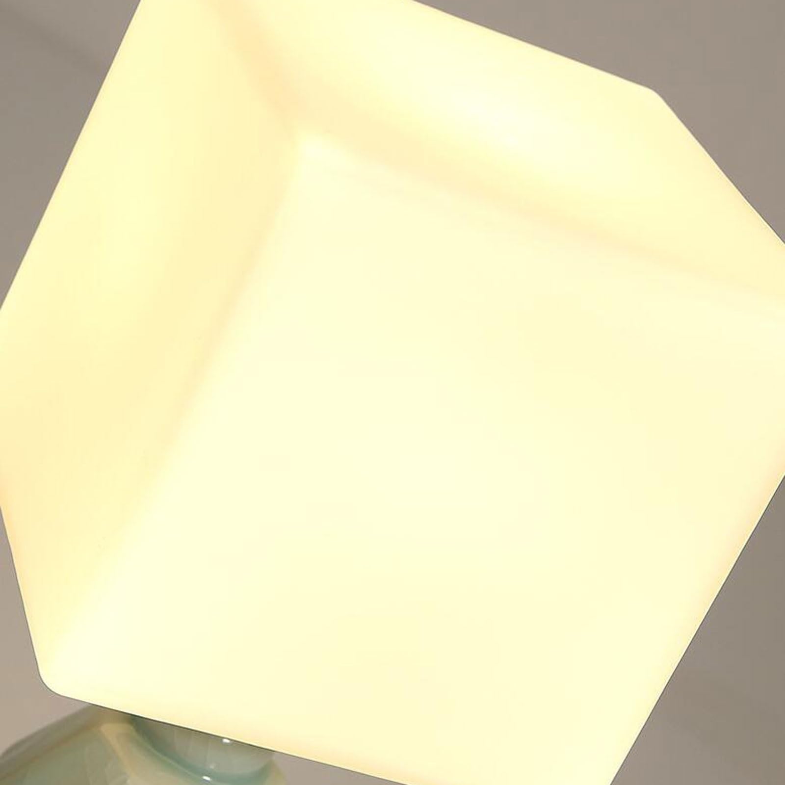 Lampa stołowa na biurko, nowoczesna, mała, ceramiczna, biała, abażur, stolik nocny, salon, sypialnia, lampa biurkowa LED