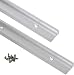 2 Stück T Nut Schiene 400mm, Aluminium T-Nut Gehrungsschiene mit SchraubenDoppelschnittprofil für Tischsäge Router Tisch Holzbearbeitungswerkzeug, 30 Type T Track