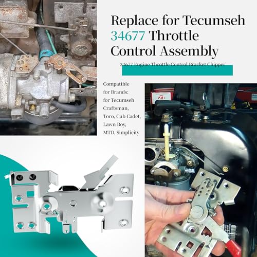34677 Throttle Control Assembly for Tecu-mseh Engine Throttle Control Assembly Compatible with Tecu-mseh 143806032, LH358SA,59506Z,143968005,143968003,Throttle Spring Control Bracket Part Replacement by BiLLNE - Image 4