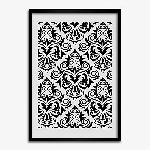 Cadre en bois moderne 50x70 cm Tulup peinture photo de haute finition aux ornements graphiques