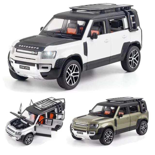 Image of Invite Enterprise 1:24 for Land Rover Range Rover SUV Car Model Simulation Sound and Light Pull Back Alloy Car Collection Ornaments Boy Toy Cars Scale Model Car【Colors as Per Stock】