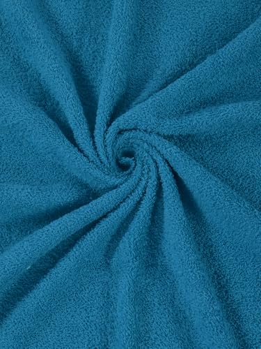 Image of Monte Carlo Essential 100% Cotton Small Bath Towel | 340 GSM Ultra Lightweight & Quick Dry | Soft Absorbent Compact Towel 60x120 cm | Bathroom Towel for Gym, Travel & Daily Use (Soho) | Perriwinkle