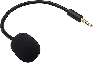 Yaowanguan Mic Microphone Replacement for Razer Electra V2 Gaming Headset,Detachable Microphone 3.5mm Game Boom Noise Cancelling Electra V2 Mic w/Foam(20cm/7.9inch)
