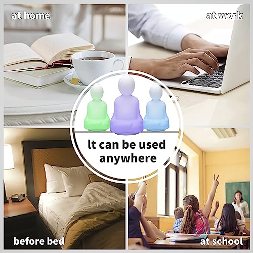 Breathing Pal 'Yoga'- Mindfulness Breathing Light, 4-7-8 Guided Visual Meditation Breathing Light, Anxiety Relief Items for Calm Down Corner/Meditation/Sleep| Relaxing Gifts for Kids Adult Women Men - Image 4