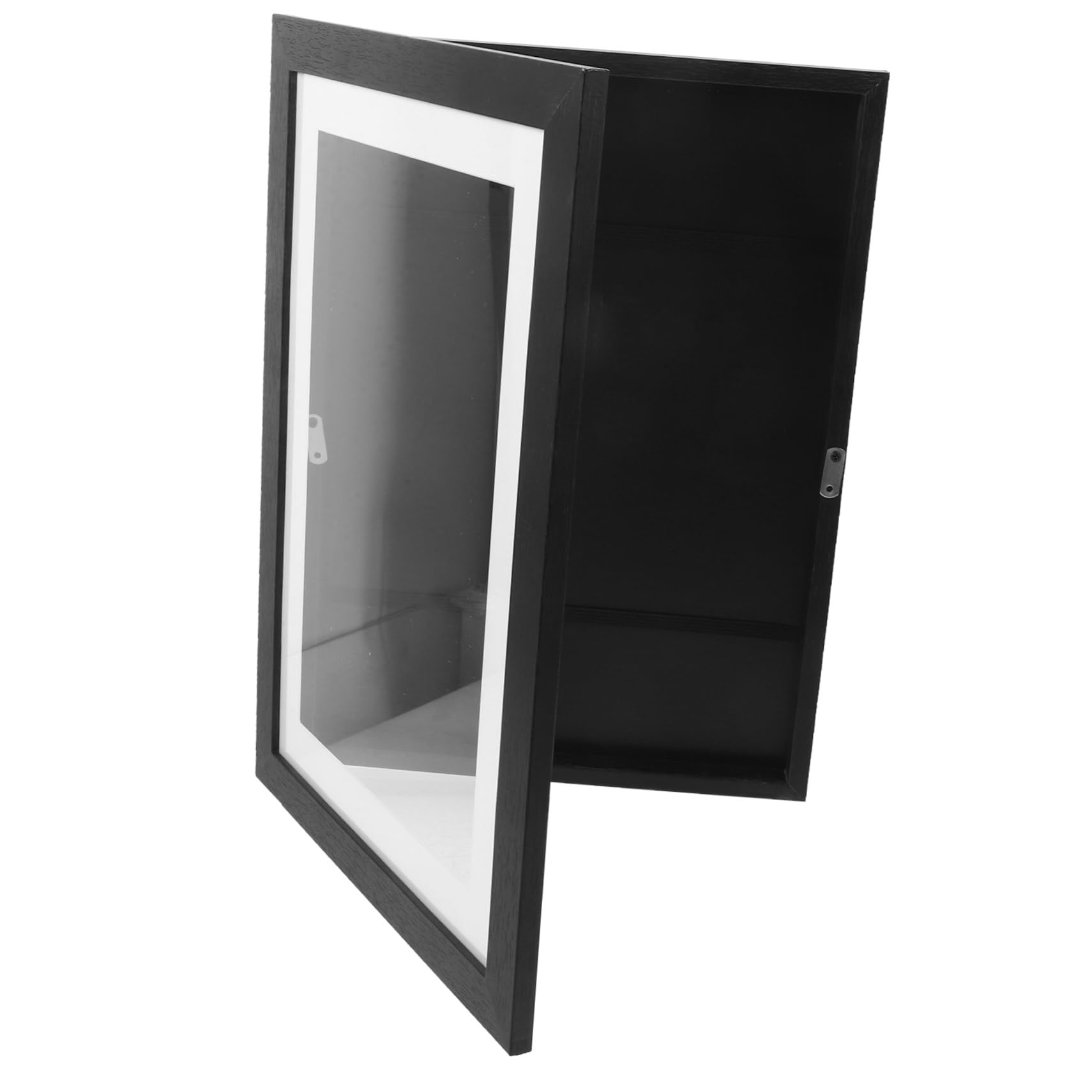 Happyyami Picture Photo Board for Boys and Girls Art Wall Art Display Case Oil Painting Frame 5x7 Inches Wood White