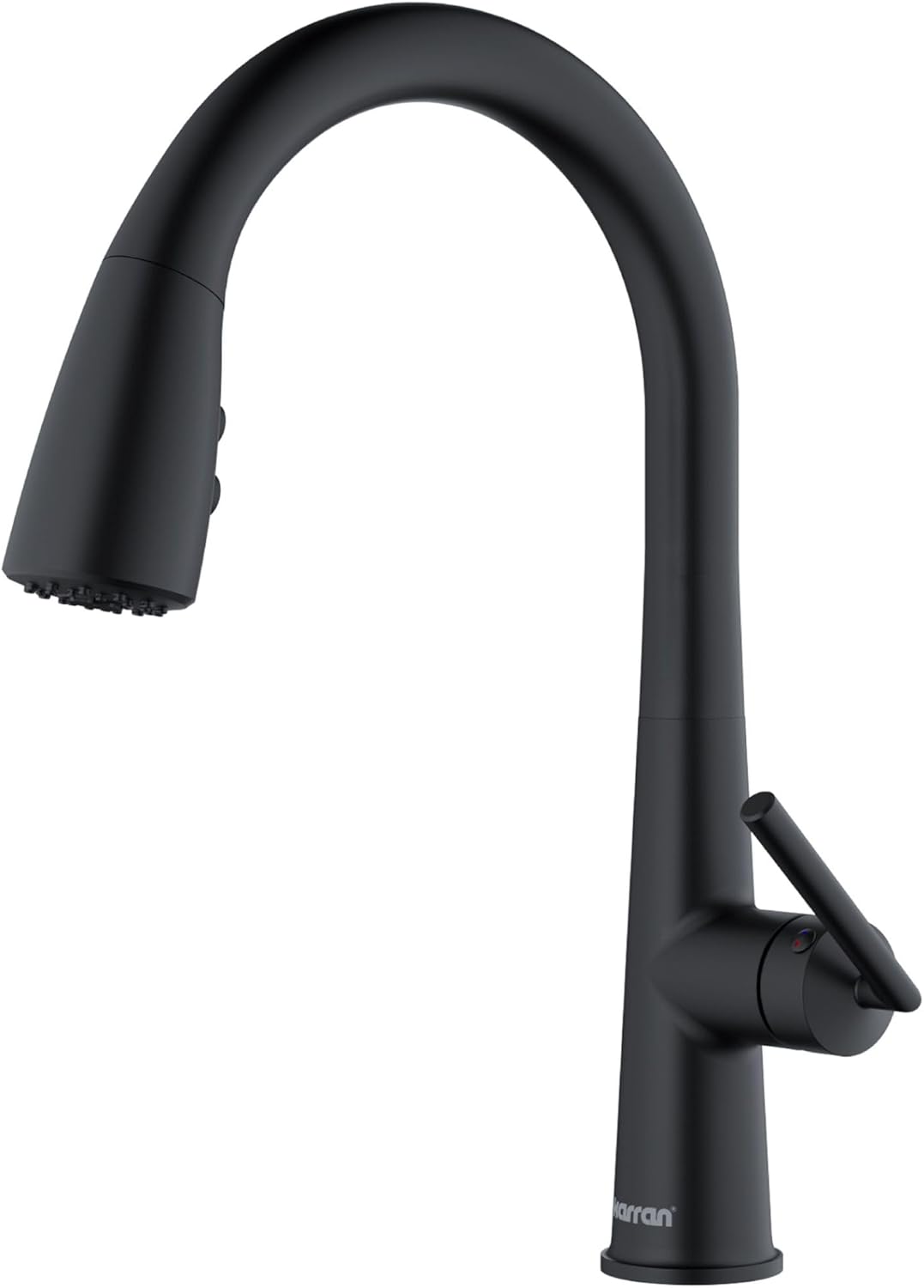 Karran Kentland One-Handle Pull Down Dual Function Sprayer Kitchen Faucet in Matte Black