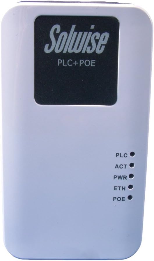 Solwise 500AV HomePlug Ethernet Adapter with 802.3af PoE & AR7420 Chipset