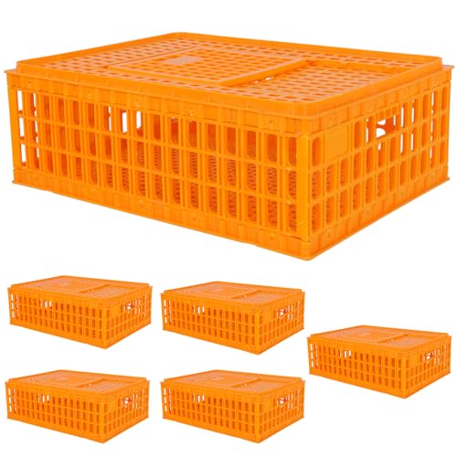 6-Pack Sliding Door Poultry Transport Crates