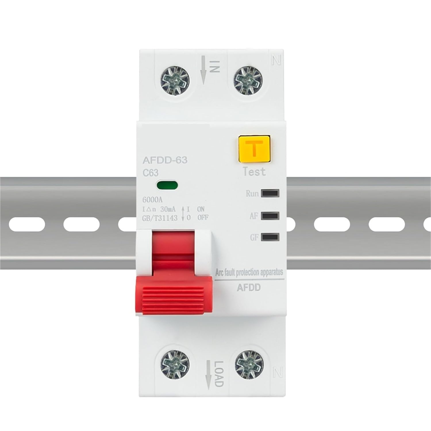 AC220V AFDD Arc Fault Protector Device RCBO RCCB MCB Circuit Breaker Interrupted Overload Earth Leakage Short Circuit Protection(10A)