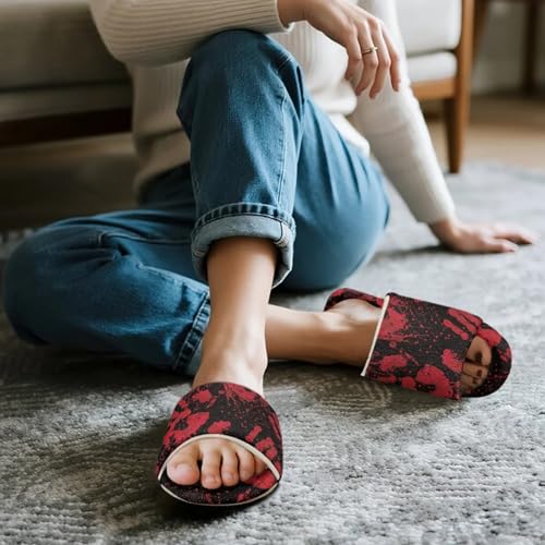 Slipper for Women Warm Open Toe Slippers Indoor Washable and Portable2