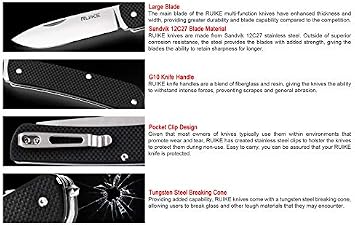 Ruike Multifunction Knife, Black, G10 B
