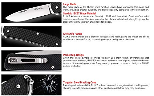 Ruike Small Camping Knife Kit Multitools 15 In1 Edc Folding Tactical Pocket Knife For Men Women Gifts Mini Hiking Gear 17C27 Cool Steel Multipurpose Utility Screwdriver Wood Saw Set M32-B #TOP2