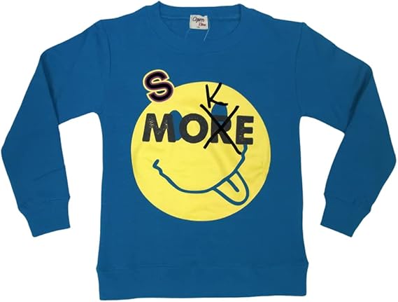 Amazon 訳あり プリント スウェット Apm Nino 裏起毛 スマイル プリント トレーナー 子供服 韓国子供服 カジュアル かわいい おしゃれ キッズ ジュニア ファッション スウェット 起毛 トレーナー パーカー 通販