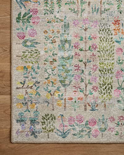 Rifle Paper Co. X Loloi Maison Collection Mao-07 Khaki 2'-0" X 5'-0" Accent Rug #TOP4