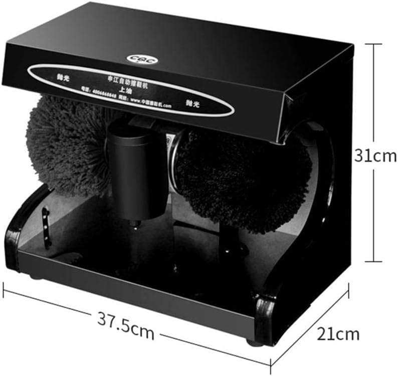 Automatic Shoe Polisher Household Electric Shoe Polisher Shoe Washing Machine Automatic Brush Shoes Integrated Stainless Steel Stepping Board (Rose Gold)