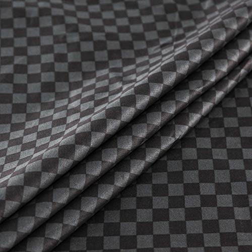 Susybao Grey Gingham Checkered Duvet Cover Queen 100% Egyptian Cotton Gray Plaid Duvet Cover Set 3 Pcs 1 Geometric Grid Duvet Cover With Zipper Ties 2 Pillowcases Luxury Soft Gingham Bedding Set Comfy #TOP2