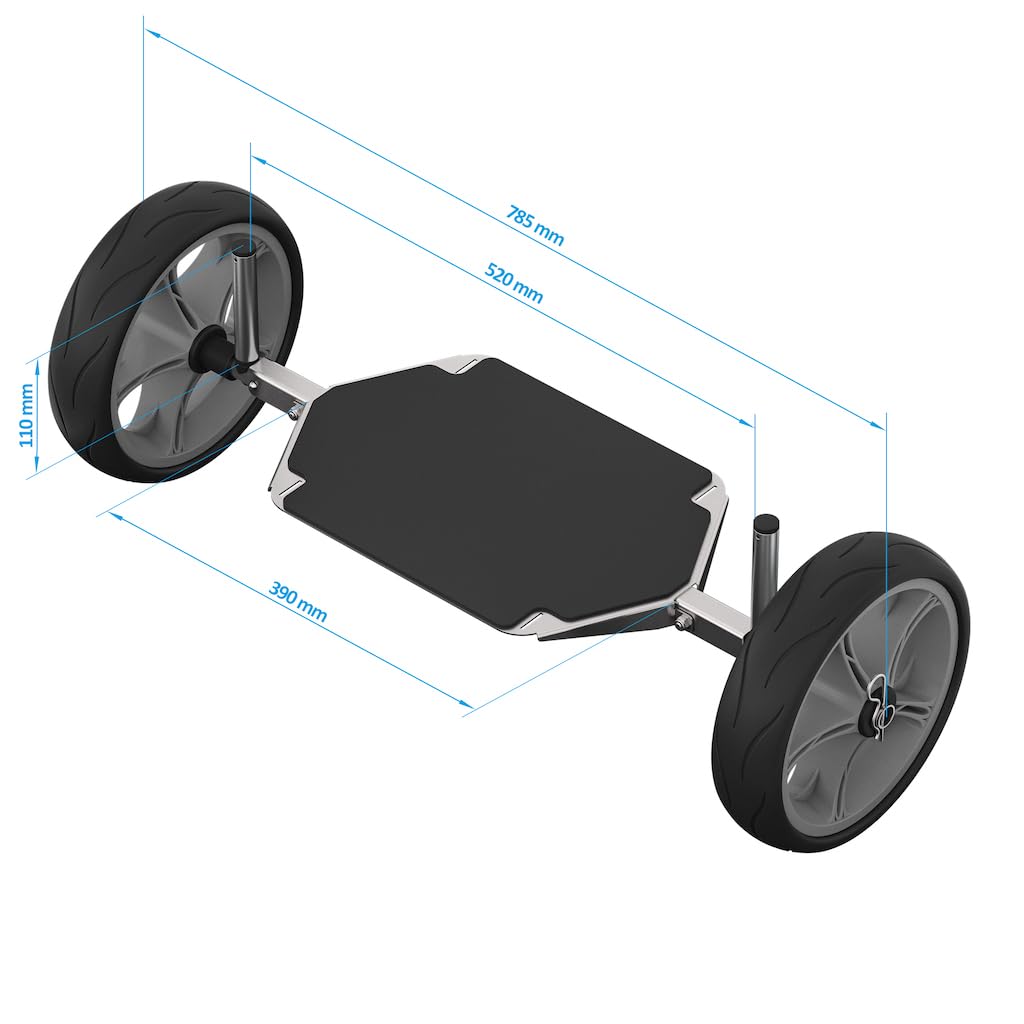Acier Inoxydable Roues de Transport pour Sup Roues de Stand Up Paddleboard Chariot de Transport UP261