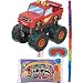 Party City Blaze and the Monster Machines Truck Pinata Kit for Birthday Party, Includes Bat, Blindfold, Candy and Favors