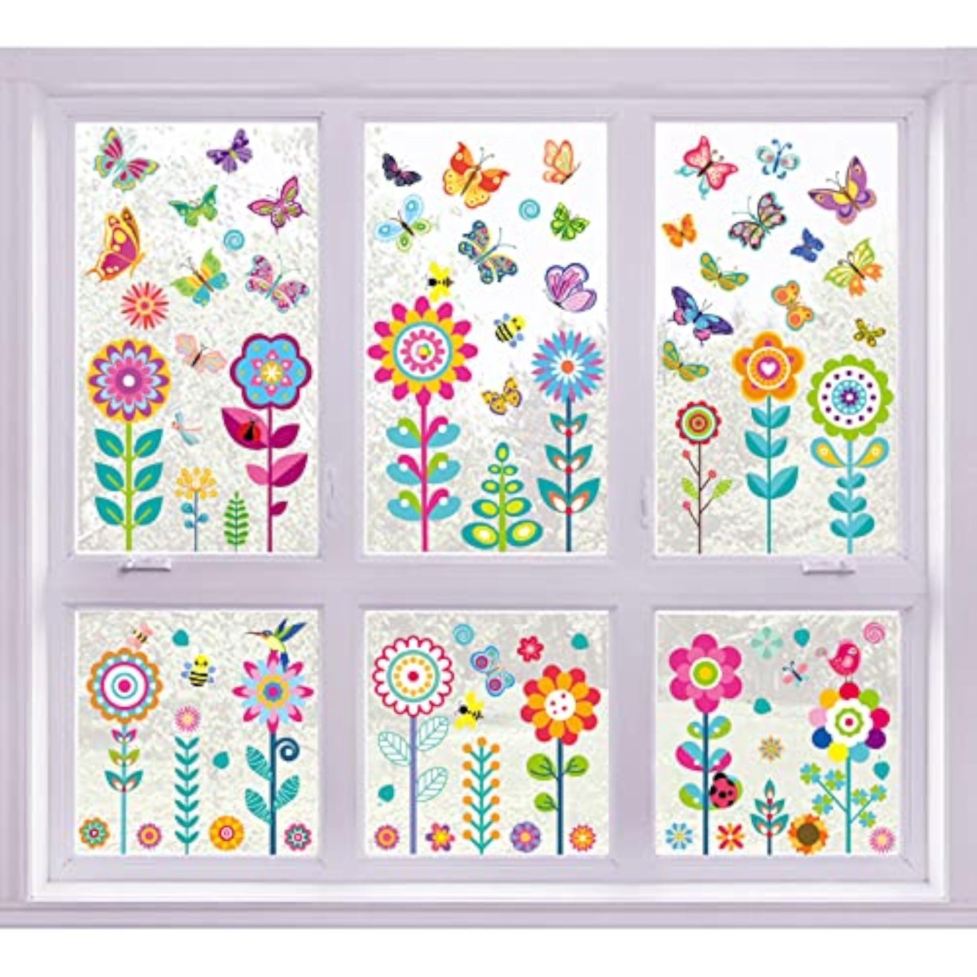 Cute Window Clings DIY Flower Plant Pattern Stickers