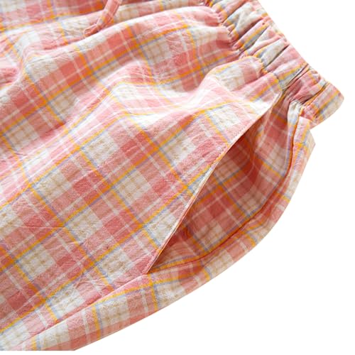 Image of STMAHER Women's 2 Piece Cotton Pajama Sets Long Sleeve Sleepwear Button Down Soft Lightweight Pj Pants Set With Pockets