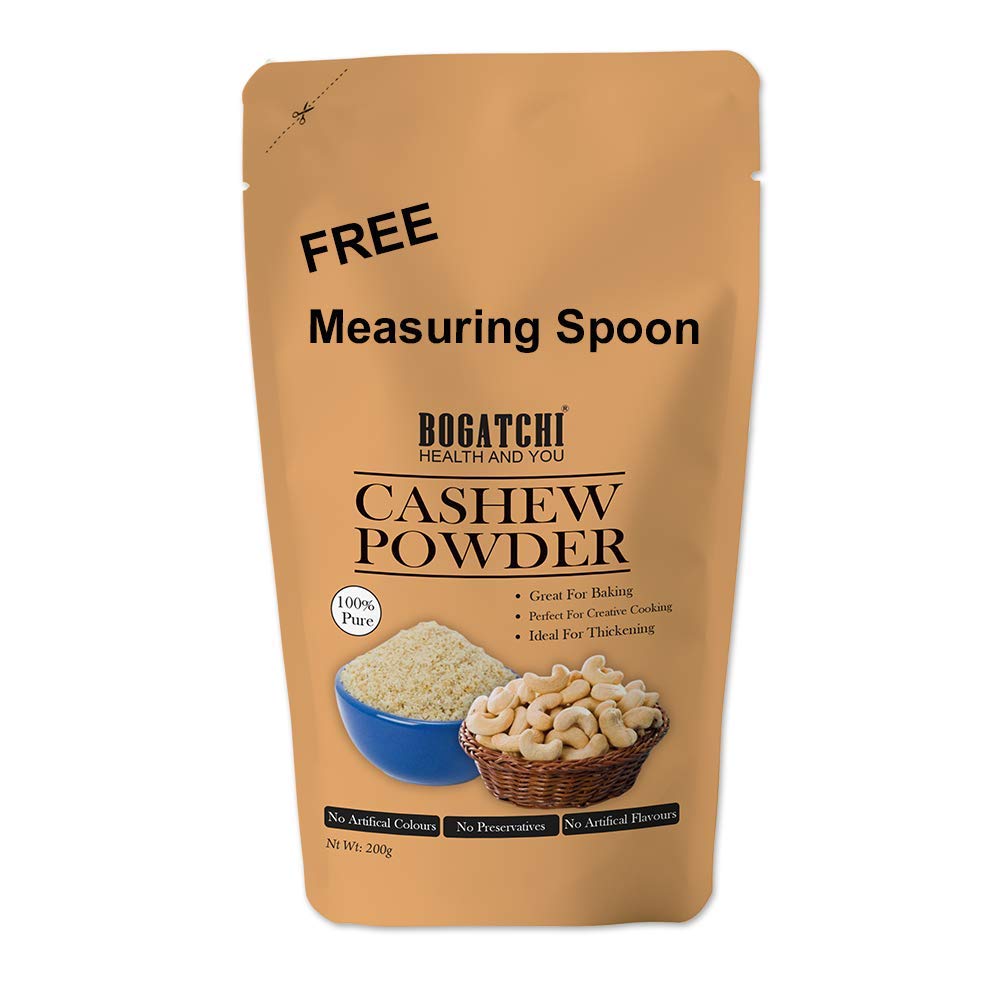 BOGATCHI Cashew Nut Flour - Cashew Powder for Making - Curry, White Gravy, Malai Kofta, Dum Aloo, White Chicken, Kaju Shake , Kaju Katli, Ice Cream , 200g , Free Measuring Spoon (B08R6MHXMT) Amazon Price History, Amazon Price Tracker