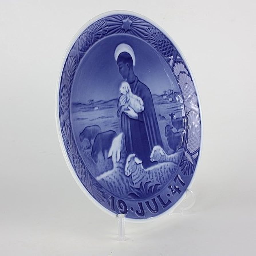 1947年 「善き羊飼い」 イヤープレート ロイヤルコペンハーゲン 北欧 の陶器 Amazon.co.jp: 1947年 ロイヤルコペンハーゲン イヤープレート