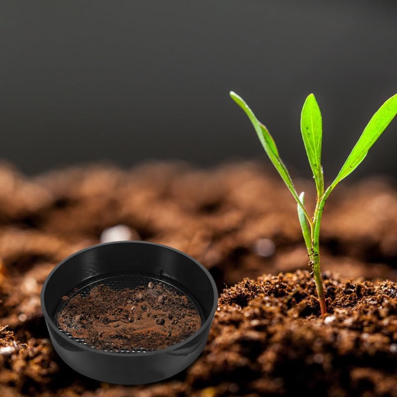 Miniatura 4 de Yardwe Juego de tamiz de jardín 2 paquetes8 unids tamiz de malla de tamiz de suelo para compost de arena