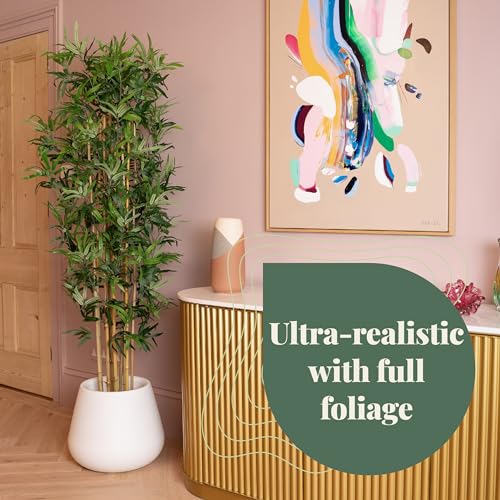 Blooming Artificial - Oriental Bamboo Tree, Realistic Artificial Plant for Garden, Home, and Office, Year Round Decorative Foliage, UV and Water Resistant (Green) (120cm) - Image 3