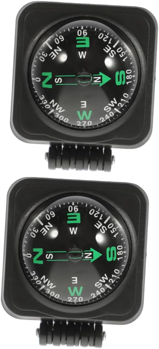 2pcs Adjustable Vehicle Compass Ball Portable Self Adhesive Dash Mount Navigation Tool for Cars and Boats Durable Automotive Decor for Accurate Orientation