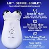 NUFACE Trinity+ Microcurrent Facial Device Kit, FDA-Cleared - Face Sculpting Tool, Skin Tightening Massager & Face Lift Device, Supports Lymphatic Drainage, 3 Frequencies, Activator Gel, Sandy Rose