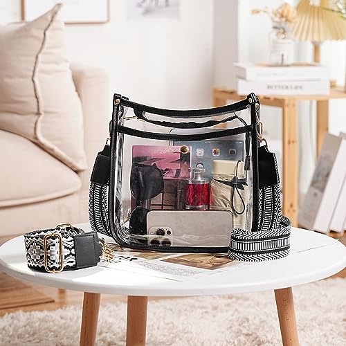 Image of CLUCI Clear Purse,Clear Bag For Stadium Events,Stadium Approved Crossbody Bag Purses for Women with Adjustable Strap