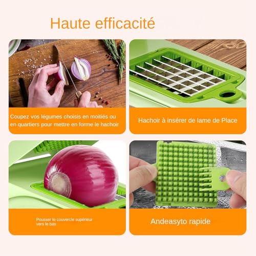 Hachoir à oignons pour salade fraîche et préparation de repas - 5