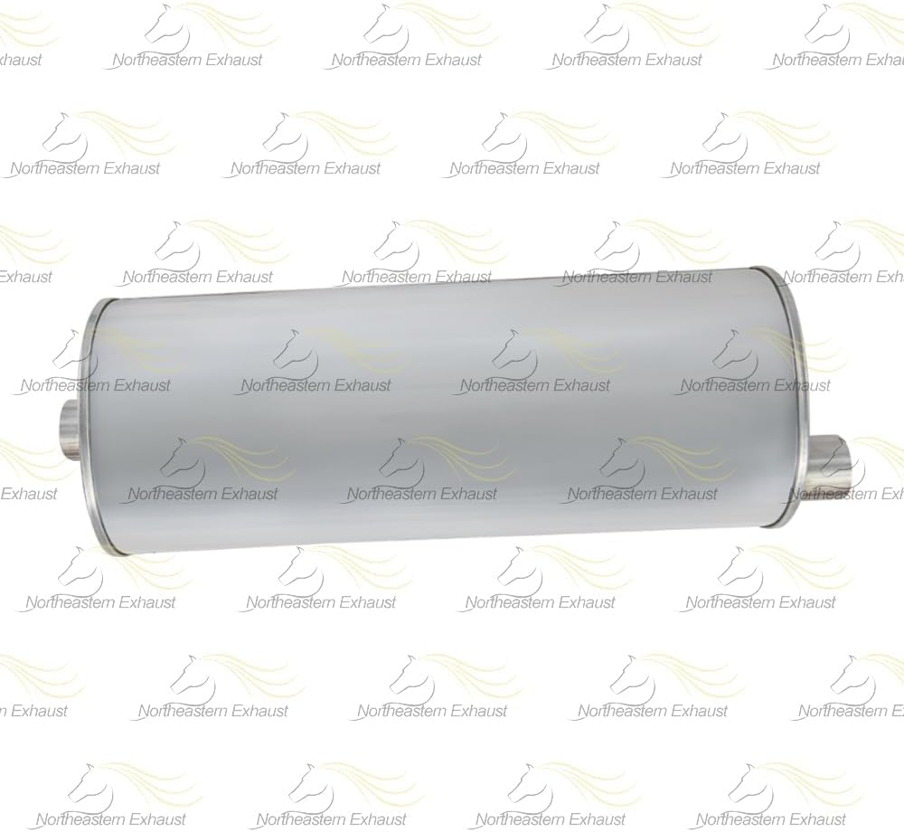 Exhaust Muffler Compatible for 2002-2005 Mercury Mountaineer 4.0L & 4.6L | Stainless Steel | Northeastern Exhaust | Free Clamps Included | Direct-Fit Replacement