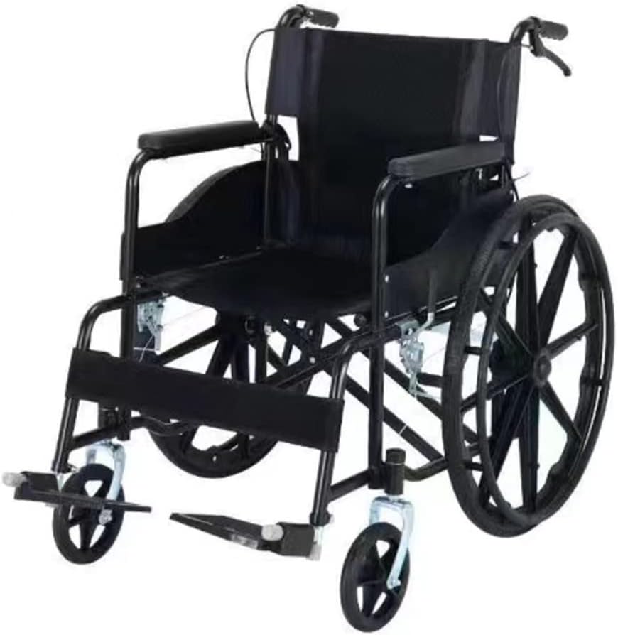 Comforyou Lightweight Folding Wheelchair,Self Propelled Portable Wheelchair with Running Brakes