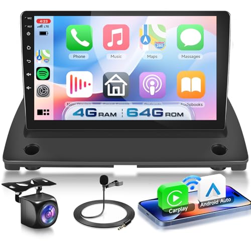 VECHTEL 4G+64G Autoradio Android 15 pour Volvo XC90 2004-2013, 9 Pouces HD Écran Tactile avec Carplay Android Auto sans Fil GPS Wi-FI USB Bluetooth 5.0 FM RDS...