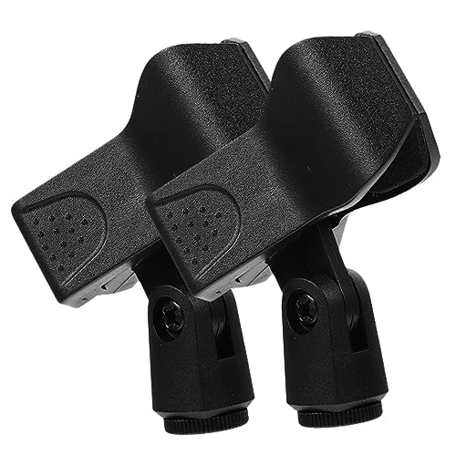HANABASS Mic Supplies 2pcs Plastic Microphone Holders Mic Clamp Mount for Stands