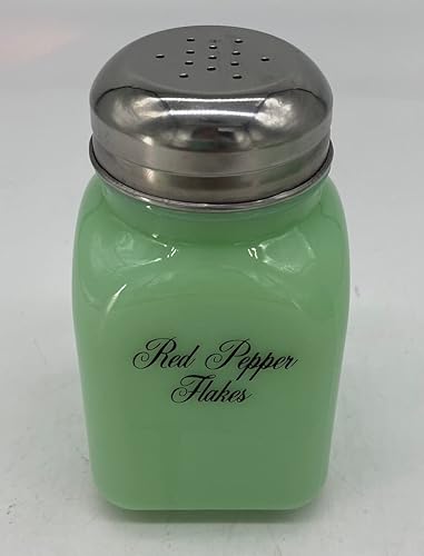 Miniatura 8 de Tarro de especias - Coctelera cuadrada para estufa, fabricado en Estados Unidos, Mosser Glass USA, jadeíta, jade (hierba de eneldo)