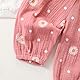 Beauace 3tlg Baby Mädchen Kleidung Musselin Langarm Body Strampler + Gänseblümchen Hose + Stirnband Neugeborene Outfit Set Hübsche Babykleidung (Rosa, 6-12 Monate)
