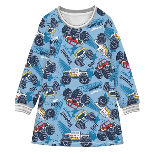 Winter Girls Dresses Casual Long Sleeve for Kids Toddler Girl Clothes 2-8 Years